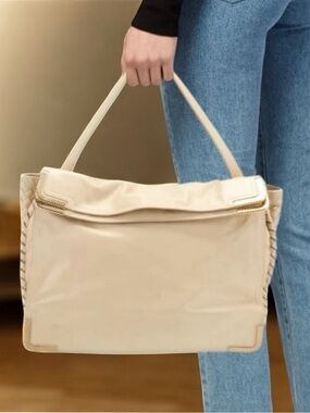 Bottega Veneta Intrecciato Shoulder Bag Large Double Flap